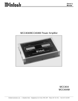 McIntosh MCC404-MCC404M - Owners manual 